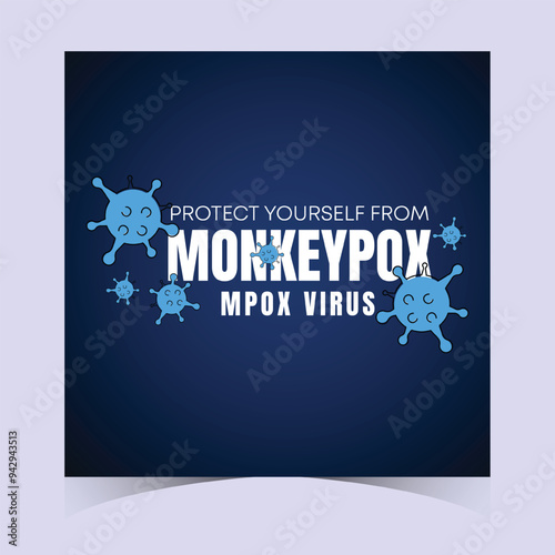 Monkeypox or mpox is a virus that infects humans through transmission from animals. web banner, header, and background cover for orthopoxvirus infectious zoonotic diseases