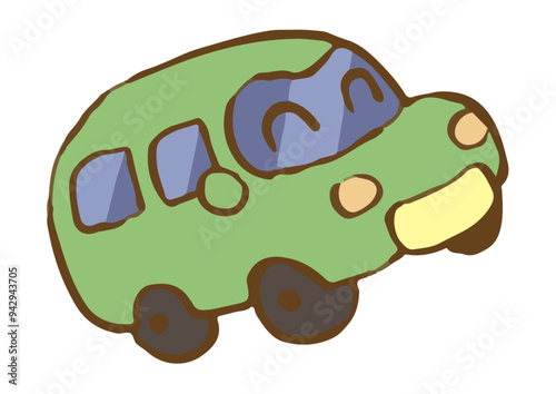 笑顔の車