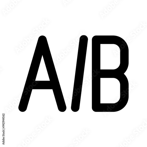 ab testing line icon