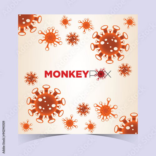 Monkeypox or mpox is a virus that infects humans through transmission from animals. web banner, header, and background cover for orthopoxvirus infectious zoonotic diseases