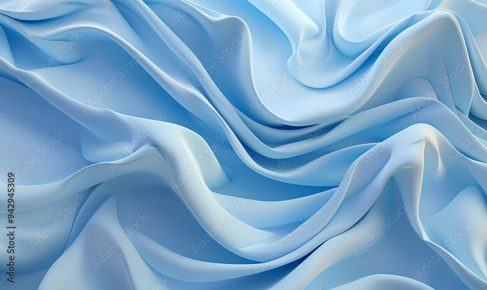 Obraz premium blue silk background