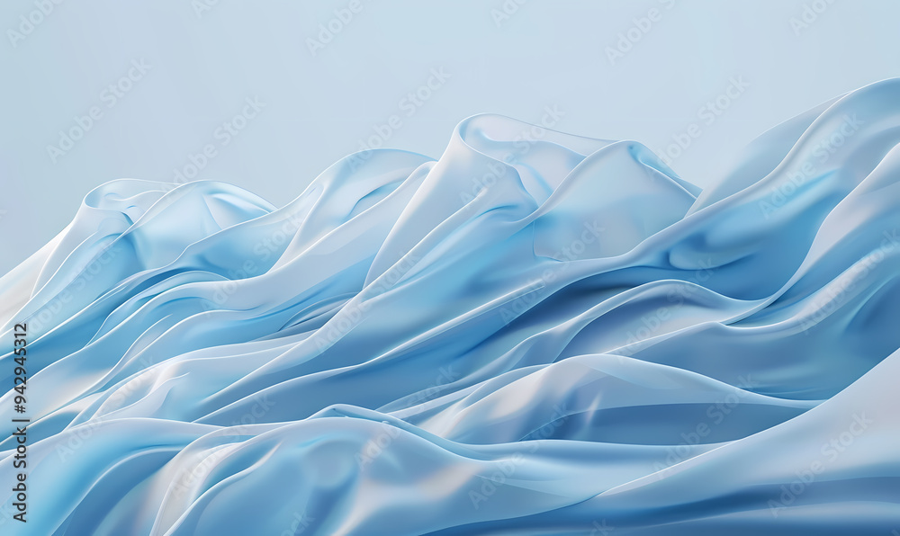 Obraz premium blue silk background