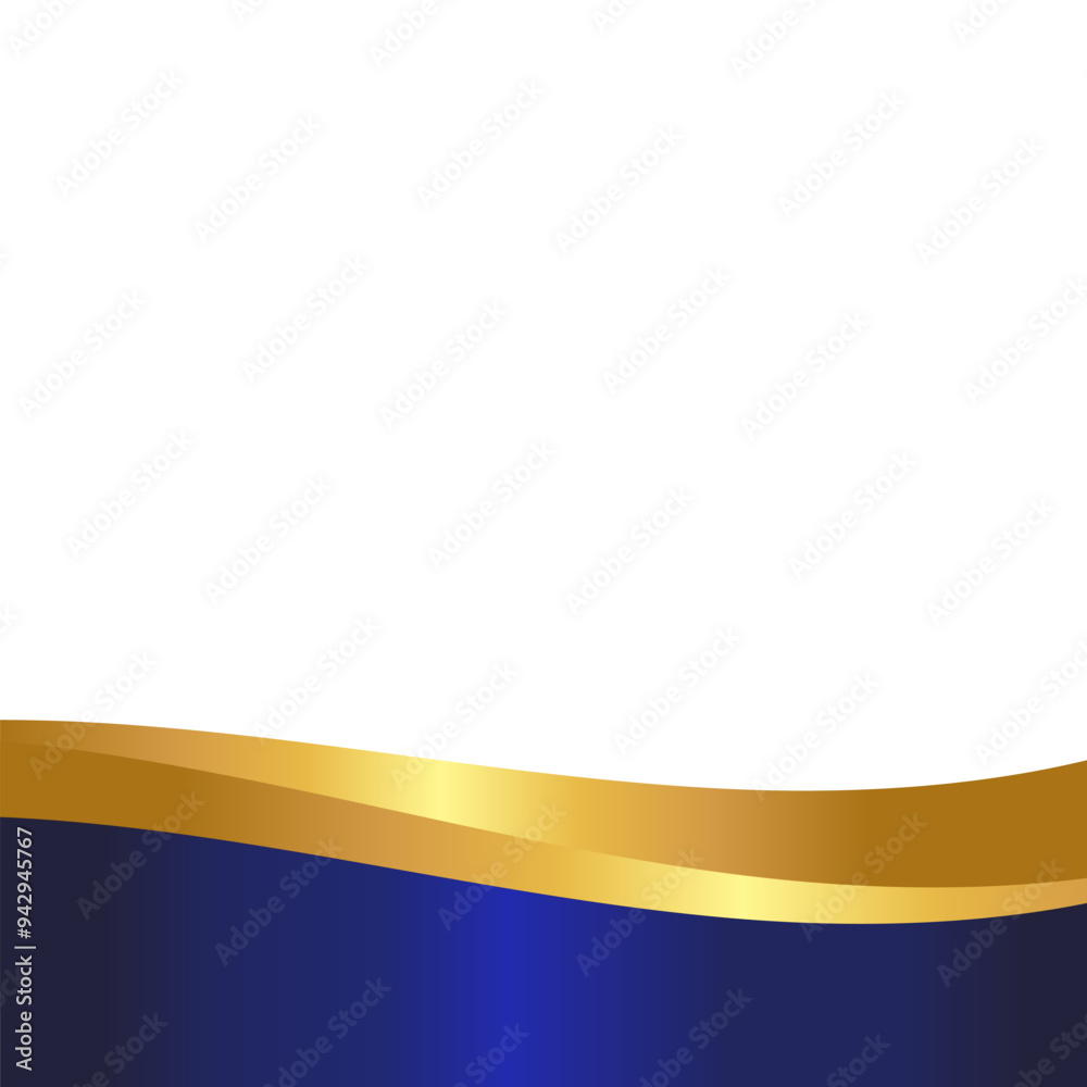 Modern Wavy Footer Decoration