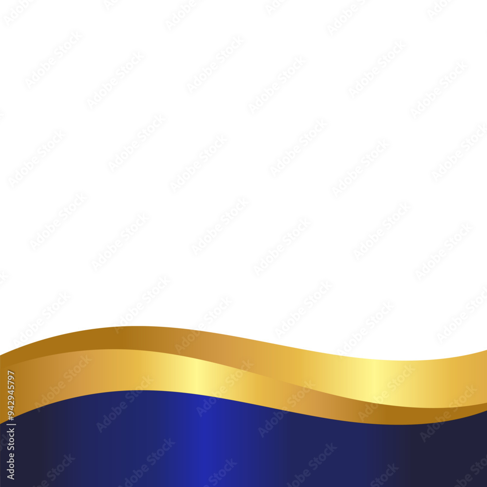Modern Wavy Footer Decoration