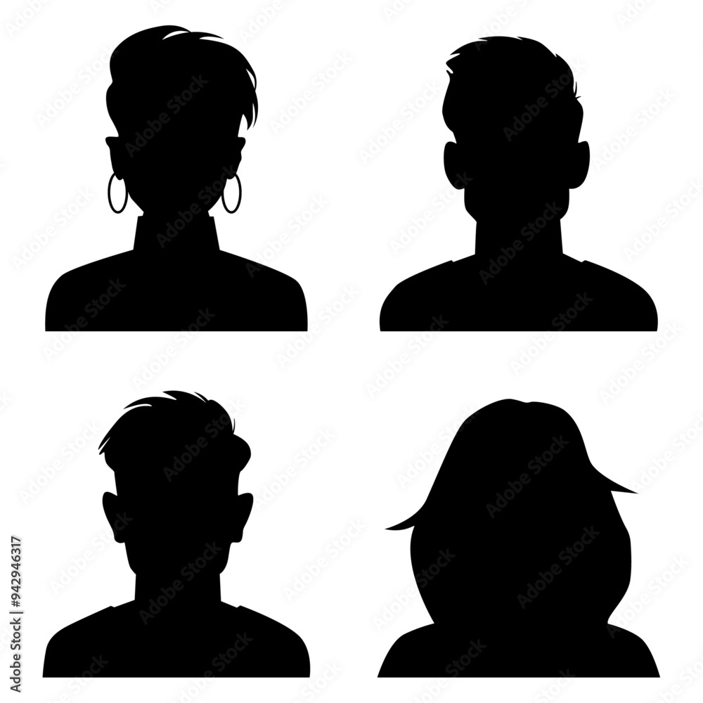 Vector flat illustration. Avatar, user profile, person icon, profile picture. Suitable for social media profiles, icons, screensavers and as a template. Vector flat illustration. Avatar, user profile, person icon, profile picture. Suitable for social media profiles, icons, screensavers and as a template.