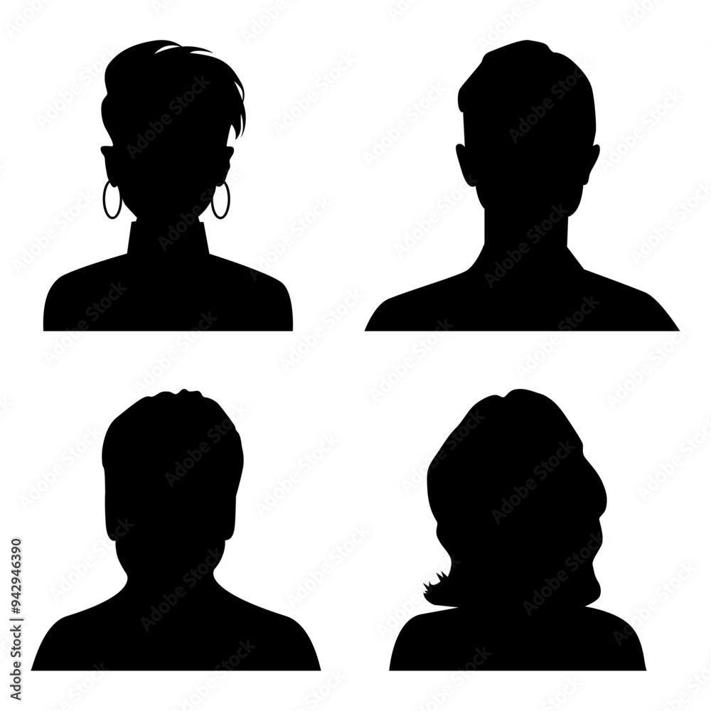 Vector flat illustration. Avatar, user profile, person icon, profile picture. Suitable for social media profiles, icons, screensavers and as a template. Vector flat illustration. Avatar, user profile, person icon, profile picture. Suitable for social media profiles, icons, screensavers and as a template.