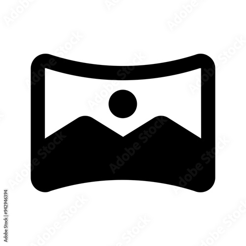 panorama line icon
