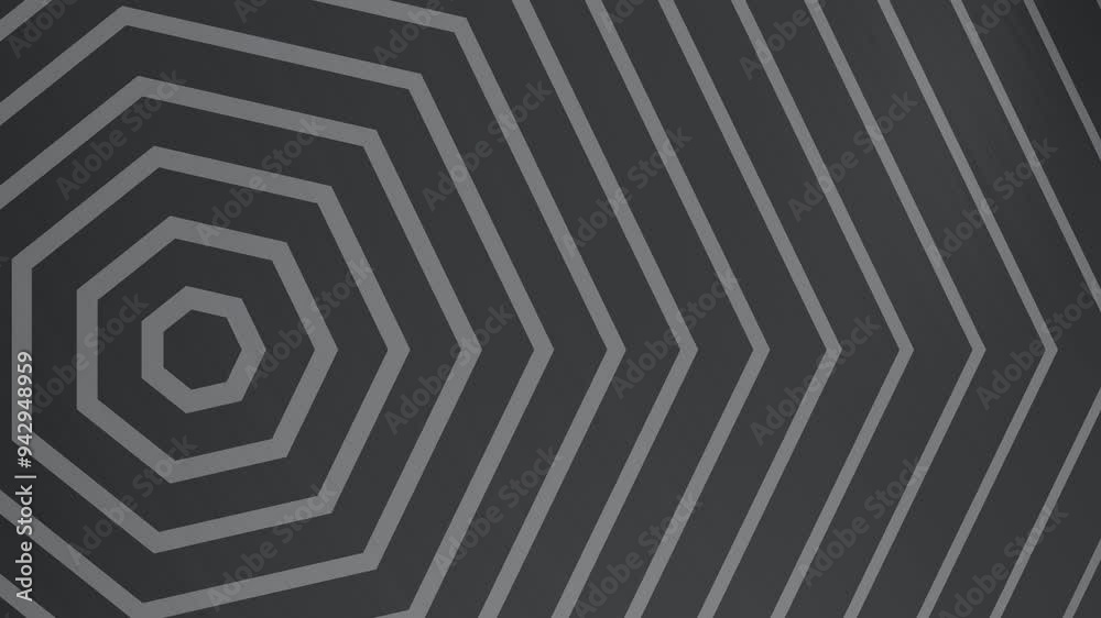 Dark Grey Hexagonal Pattern Background Loop. Dark Grey Hexagonal Pattern Background Loop.