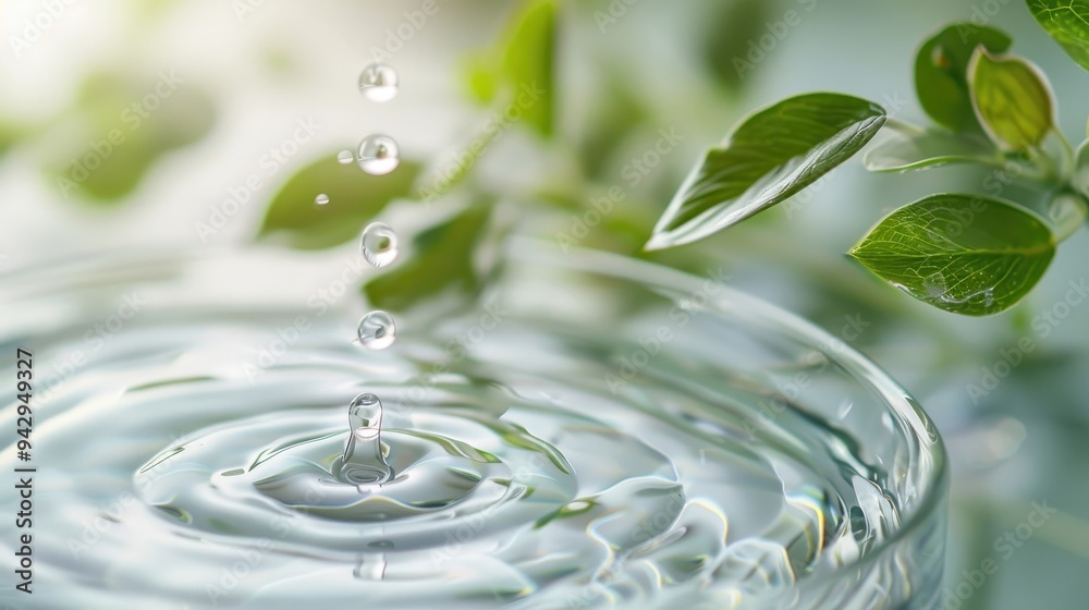 A close-up view of pear juice creating ripples in a glass, the light green liquid reflecting light in a mesmerizing pattern. A close-up view of pear juice creating ripples in a glass, the light green liquid reflecting light in a mesmerizing pattern.