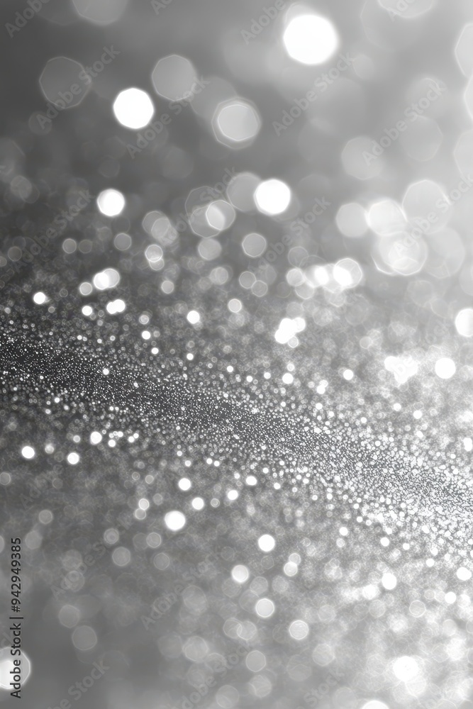 Sparkling Silver Bokeh Background with Defocused Glittering Lights in a Soft Focus Abstract Pattern Sparkling Silver Bokeh Background with Defocused Glittering Lights in a Soft Focus Abstract Pattern
