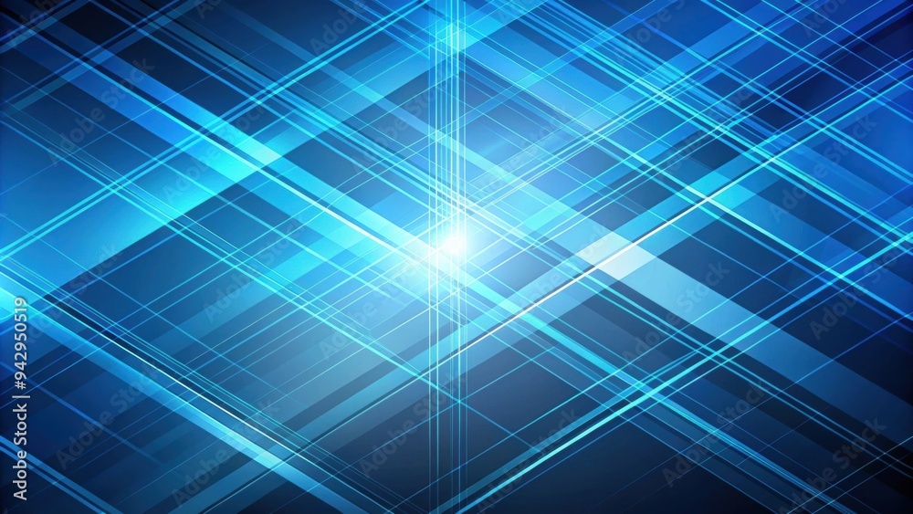 Abstract blue background with intersecting lines, abstract, blue, background, lines, geometric, pattern, design Abstract blue background with intersecting lines, abstract, blue, background, lines, geometric, pattern, design