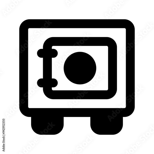 safe box glyph icon