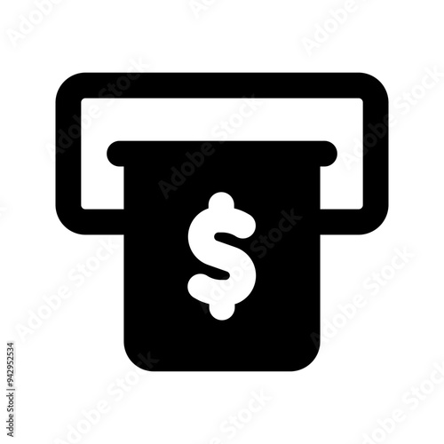 withdraw glyph icon