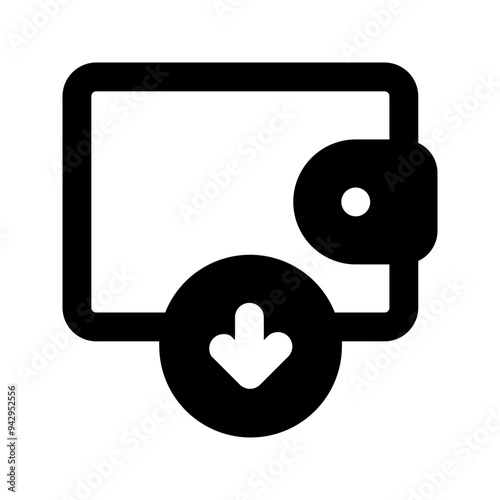 withdraw glyph icon