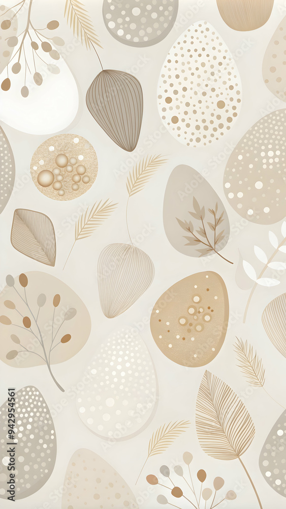 Whisper of Nature's Palette: A minimalist beige background adorned with delicate botanical illustrations, featuring leaves and abstract shapes in gentle earthy tones. Whisper of Nature's Palette: A minimalist beige background adorned with delicate botanical illustrations, featuring leaves and abstract shapes in gentle earthy tones.