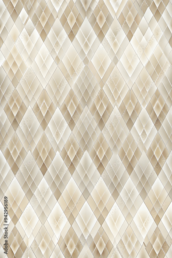 Abstract Geometric Tile Pattern - Beige and White: A stylish and minimalist abstract geometric pattern in subtle shades of beige and white, featuring overlapping diamond shapes that create a seamless Abstract Geometric Tile Pattern - Beige and White: A stylish and minimalist abstract geometric pattern in subtle shades of beige and white, featuring overlapping diamond shapes that create a seamless