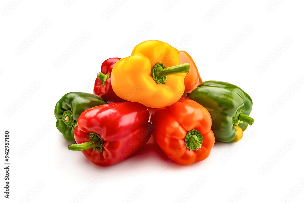 fresh Paprika vegetable organic isolated on white background fresh Paprika vegetable organic isolated on white background