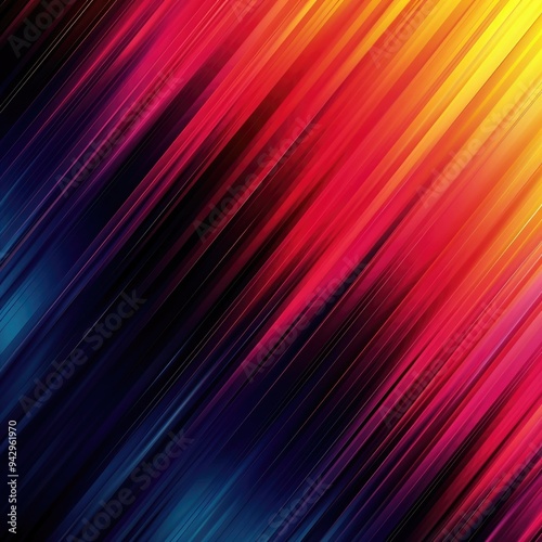 Abstract Colorful Gradient Lines: Modern Art Decoration