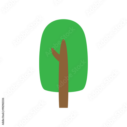 Tree icon vector. Plant illustration sign. Garden symbol or logo.