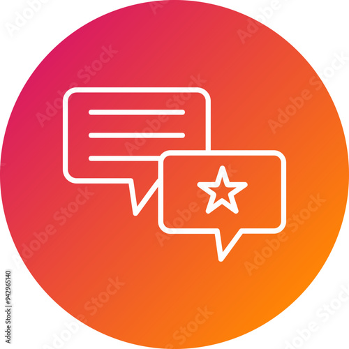 Feedback Vector Icon Design