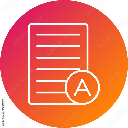 Grades Vector Icon Design