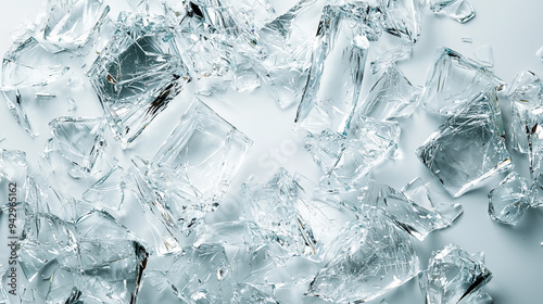 A collection of broken glas...