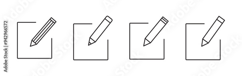 Edit icon vector. Pencil icon. sign up Icon vector