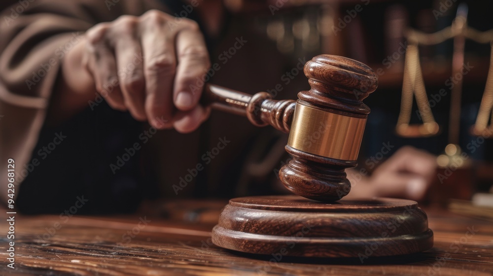 The Powerful Moment of Justice A Judge Strikes the Gavel with Authority The Powerful Moment of Justice A Judge Strikes the Gavel with Authority