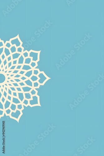 flat background with Islamic ornament