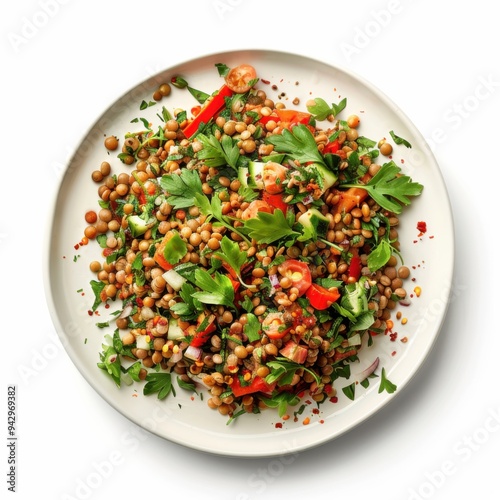 Hearty Lentil Salad Plate