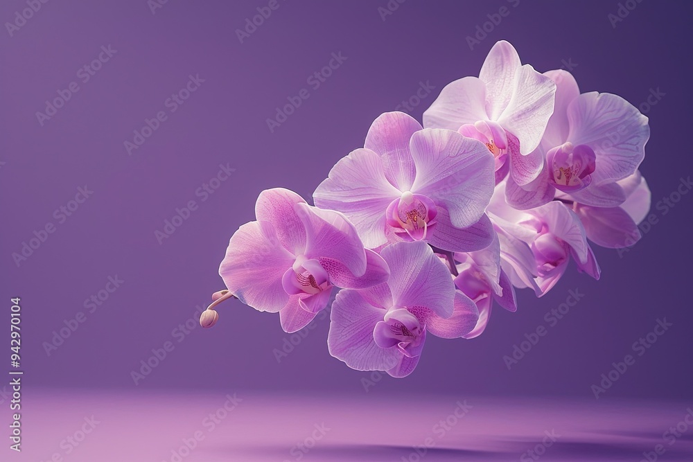 Levitating Wildflowers on Soft Pastel Backdrop - Hyperrealistic Studio Photography Levitating Wildflowers on Soft Pastel Backdrop - Hyperrealistic Studio Photography