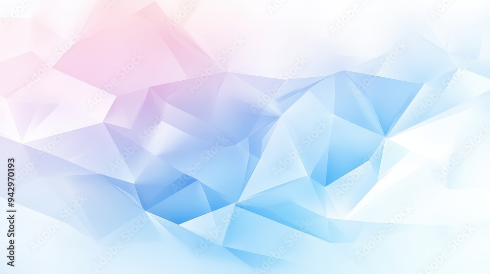 A blue and pink background with a white border. The background is made up of triangles. The image is abstract and has a modern feel to it A blue and pink background with a white border. The background is made up of triangles. The image is abstract and has a modern feel to it
