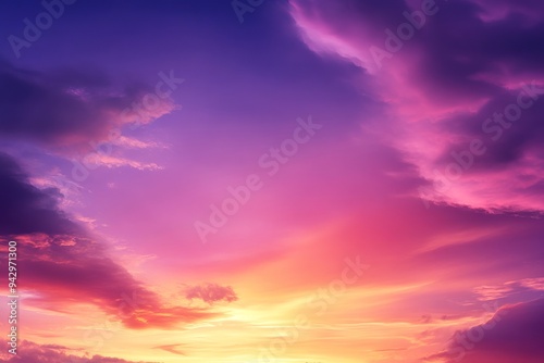 A stunning sunset with vibrant colors in the sky, showcasing pink, purple, and orange hues. Perfect for nature and landscape themes.