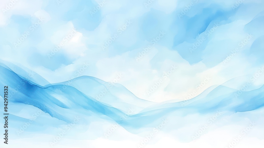 A blue sky with mountains in the background. The mountains are covered in snow and the sky is clear and bright A blue sky with mountains in the background. The mountains are covered in snow and the sky is clear and bright