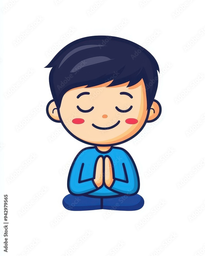 Explore the serene beauty of a boys prayer hands design in a clean flat style against a simple white background. Explore the serene beauty of a boys prayer hands design in a clean flat style against a simple white background.
