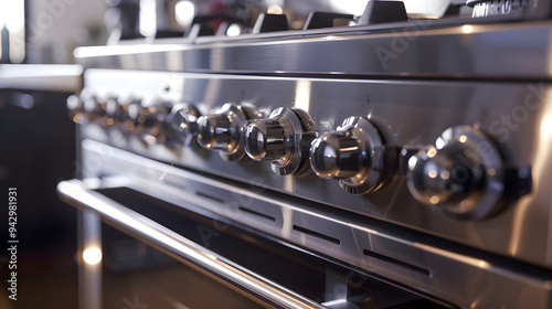 Realistic Photograph of a Luxury Kitchen Appliance, Featuring Sleek Design and Advanced Features for Modern Culinary Spaces


