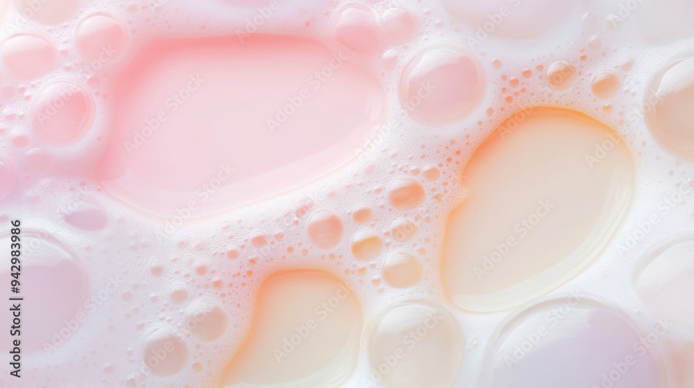 A close up of a sink filled with bubbles and foam. The bubbles are pink and yellow, creating a playful and fun atmosphere. The foam is spread out across the sink, covering the entire surface A close up of a sink filled with bubbles and foam. The bubbles are pink and yellow, creating a playful and fun atmosphere. The foam is spread out across the sink, covering the entire surface