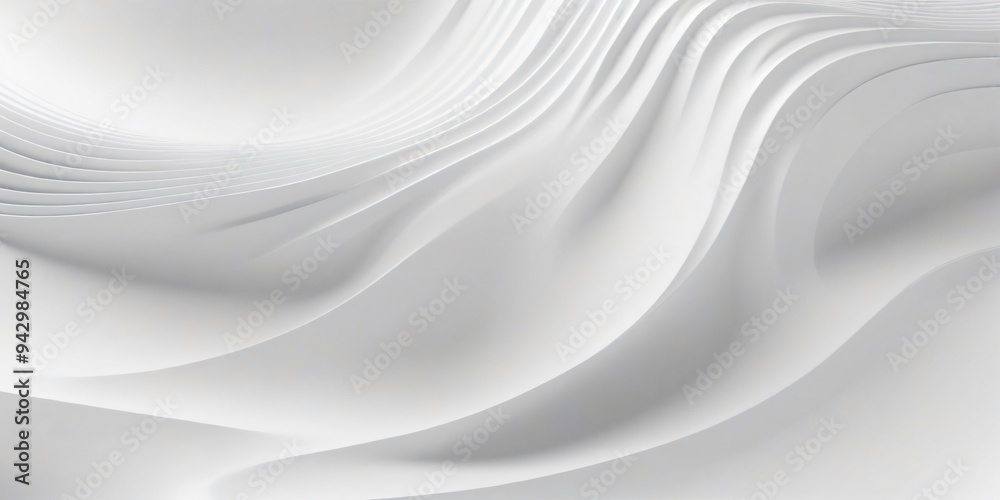 White wavy background forming abstract minimalist pattern White wavy background forming abstract minimalist pattern