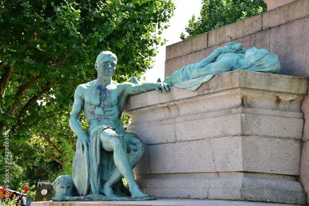 Naklejka premium VISTAS DEL CASCO ANTIGUO DE LUXEMBURGO