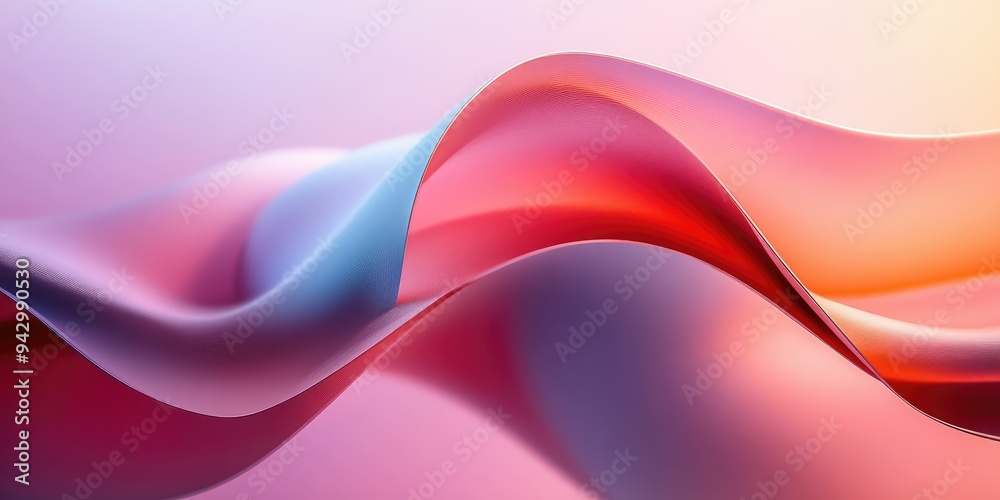 Naklejka premium Abstract Colorful Wave Design
