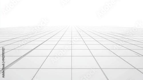 White background with grid lines in a square pattern, creating a template for technology, interface, industry, science, blueprint, or infographic concepts. Vector illustration.