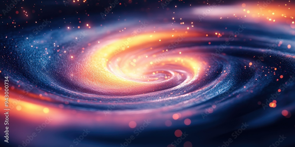 Obraz premium Cosmic Spiral: A Celestial Vortex