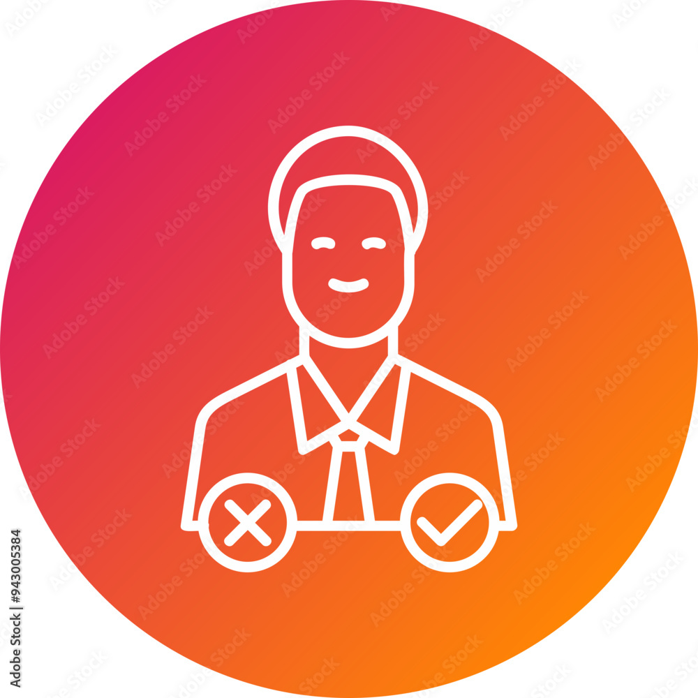 Decision Making Vector Icon Design Decision Making Vector Icon Design