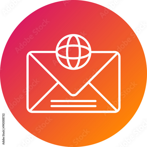 Global Communication Vector Icon Design