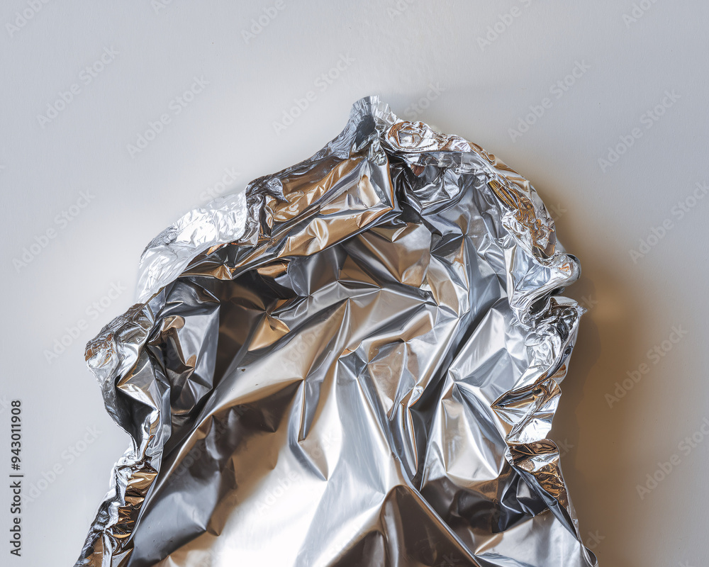 ISOLATED IMAGE OF A ALUNIMUM FOIL ISOLATED IMAGE OF A ALUNIMUM FOIL