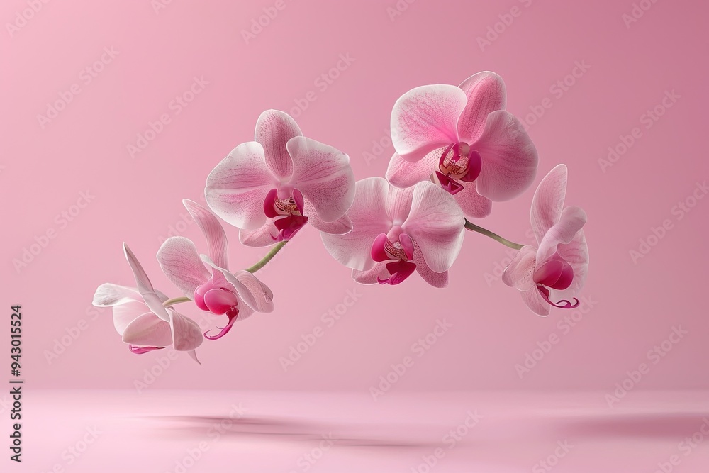 Levitating Wildflowers on Soft Pastel Backdrop - Hyperrealistic Studio Photography Levitating Wildflowers on Soft Pastel Backdrop - Hyperrealistic Studio Photography