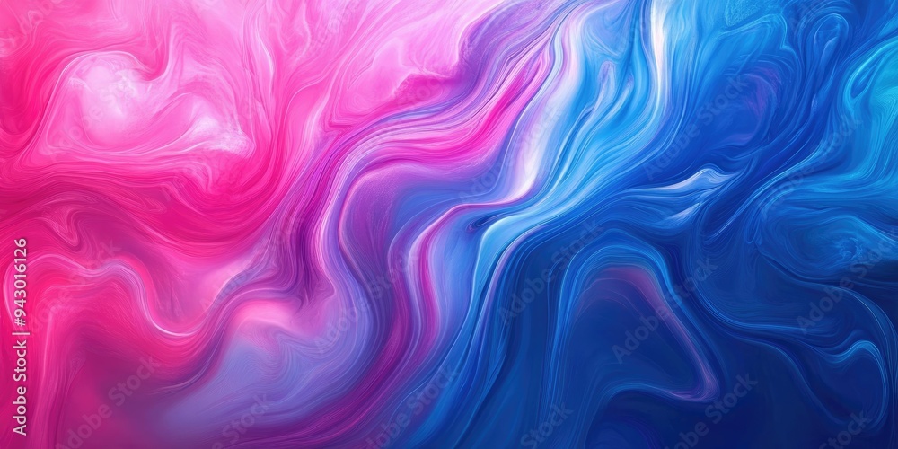 Fototapeta premium Abstract Swirls of Pink and Blue