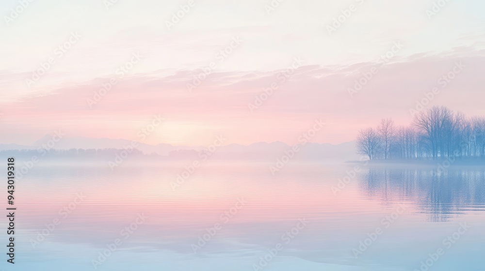 A peaceful lakeside view at dawn with soft pastel skies, leaving room for text. Great for relaxation, nature, or morning-themed designs. A peaceful lakeside view at dawn with soft pastel skies, leaving room for text. Great for relaxation, nature, or morning-themed designs.