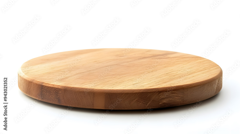 Round wood podium base mock up, isolated on white background Round wood podium base mock up, isolated on white background