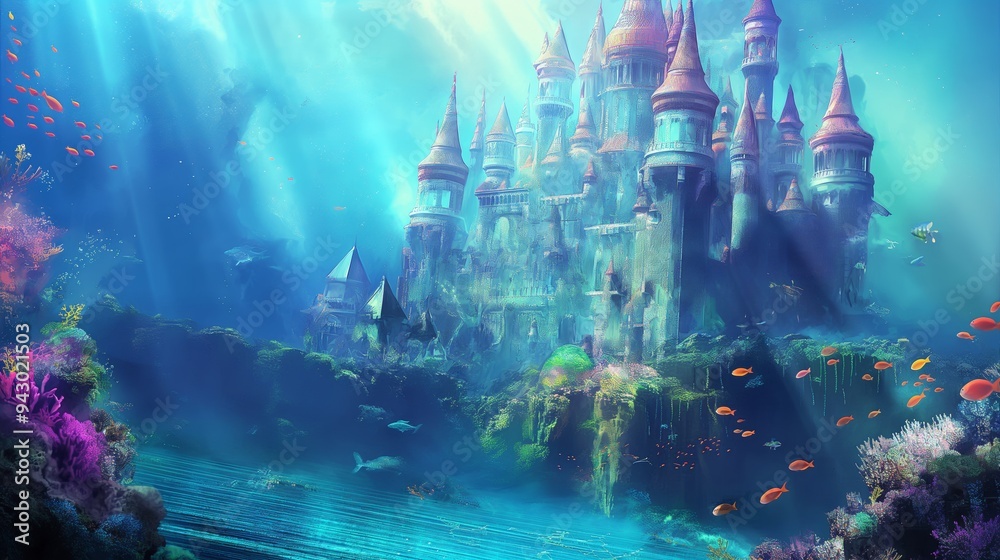 wonderful castle under the water wonderful castle under the water